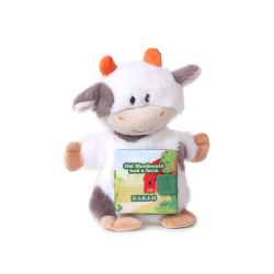 Puppet doll cow with book - 41233