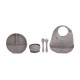 Silicone feeding set 4 parts Dino Grey-Green - 97108