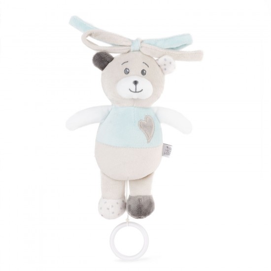 Baby Musical toy bear - Blue-98176