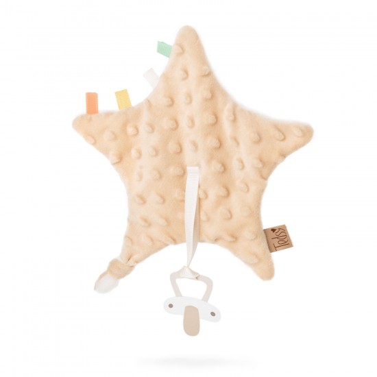 Baby pacifier holder Beige Star -98614-3
