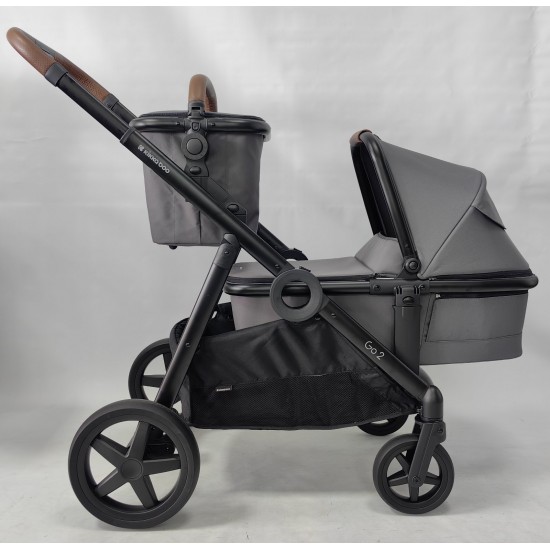 Go2 δίδυμο καρότσι + πορτ μπεμπε