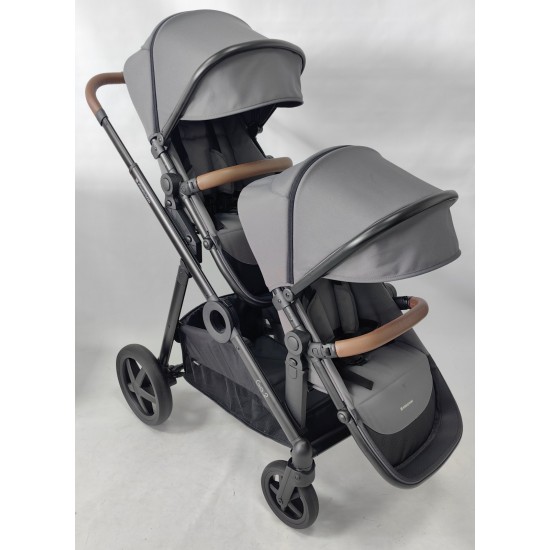 Go2 δίδυμο καρότσι + πορτ μπεμπε