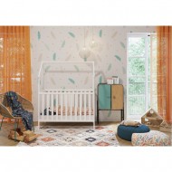 Lise κούνια 120x60 με σκεπή λευκό