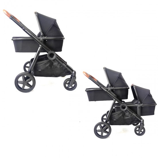 Go2 δίδυμο καρότσι + πορτ μπεμπε