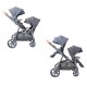 Go2 δίδυμο καρότσι + πορτ μπεμπε
