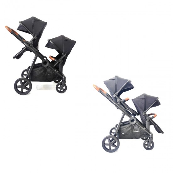 Go2 δίδυμο καρότσι + πορτ μπεμπε