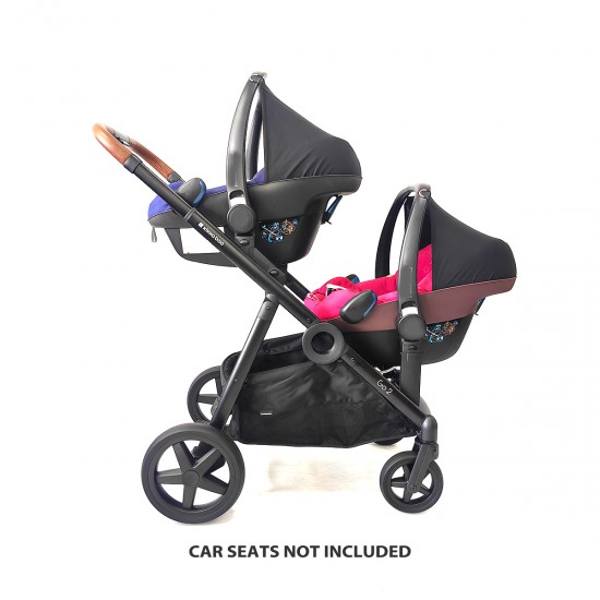 Go2 δίδυμο καρότσι + πορτ μπεμπε